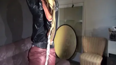 Get 2 videos with sandra from our 2016 archives enjoying bondage in her shiny nylon rainwear