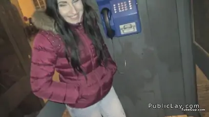 Dude fucks babe from public pov in store room