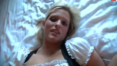 German amateur blonde fucking anal creampie pov
