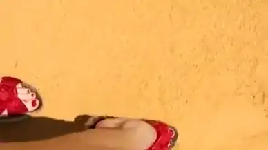 Crush bugs with red sandals