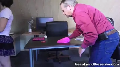 Young maid veronica gets fucked by old harry