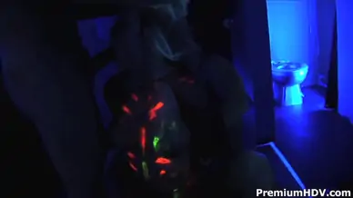 Lusty whore harmony rose gets two cocks up her twat