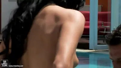 Brunette black sonja banged in all of holes