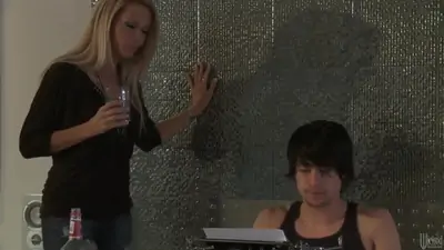 Unforgettable milf with big boobies pleasing a young guy