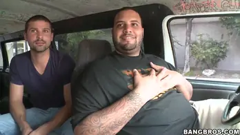 Horny dudes pick up sweet zenya lai and fucks her in their van