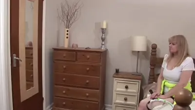 Blonde mature lesbian and her girlfriend