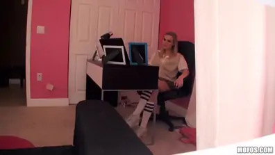 Amanda bryant peeking in the window