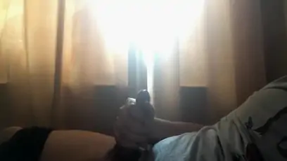 Quick jerk off before work