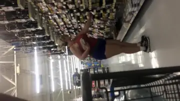 Sexy fat ass milf in store