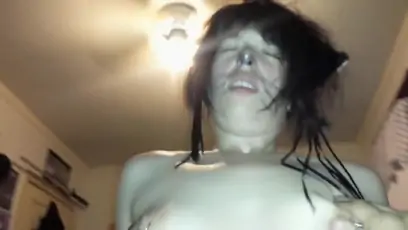 Late night cell phone suck and fuck 2 ends with a cream pie