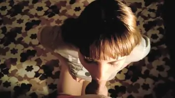 Teen 18 blowjob while parents in the next room
