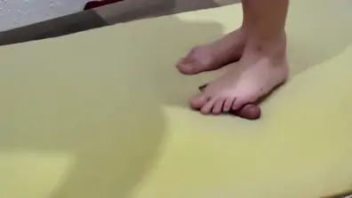 Cruel cockcrush dancing crush and footjob