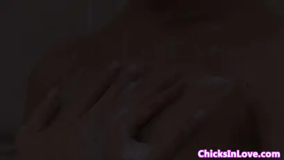 Stunning lesbian gf licks fresh shaved box
