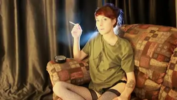 Teen 18 loves smoking all white 100s