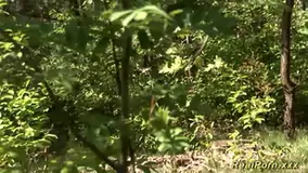 German teen 18 sex in the wood