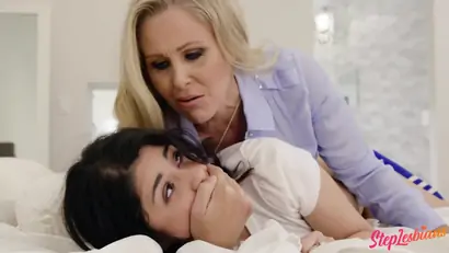 Stepmom loves to show some new techniques to her stepdaughter