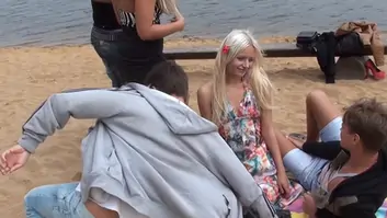 Autumn and grace and molly and olie and savannah in lesbian college chicks enjoying a hot adventure