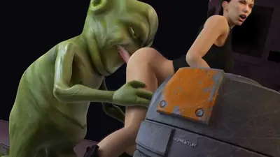 Laura craft vs alien