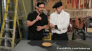 Sexy milf finds her fresh hard man meat