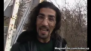 Harcore public threesome movie
