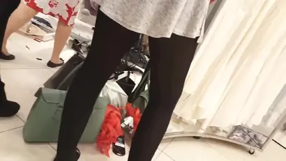 Sexy girl in super mini petticoat and black tights