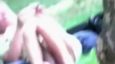 Excited pair acquire wicked in the public park