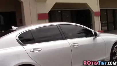 Tiny teen 18 in braces rides