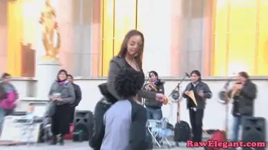 Glamour french babe interracial assfucked