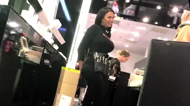 Hottest busty milf with ass in spandex