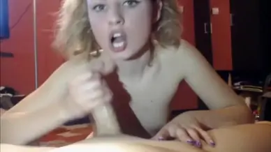 Pig tailed blonde rammed live