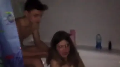 Crazy party people fucking everywhere