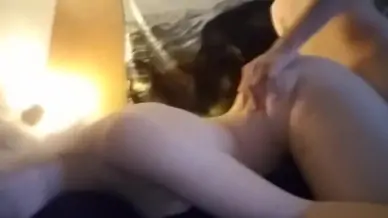 Flexible big assed teen 18 arches her back for step daddy