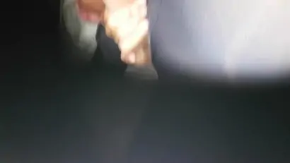 Pantyhose handjob and blowjob and cum