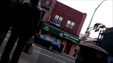 Nice fat candid ass at the bus stop