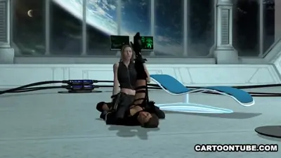 3d lesbian babe gets scissored and licked