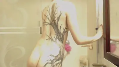 Cutie pie lexie showering and mounted dildo fuckin