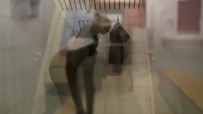 Blonde fucked in the locker room