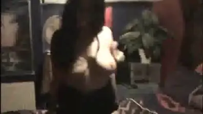 Busty wife cuckolds hubby