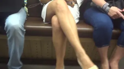 Upskirted in the train