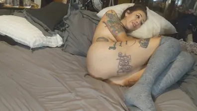 Super deep and close up missionary and creampie into hot latina milfs tight pussy
