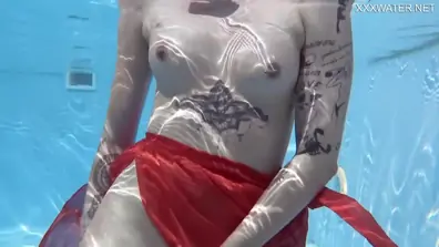 Mimi cica in finlands best underwater nude swimming