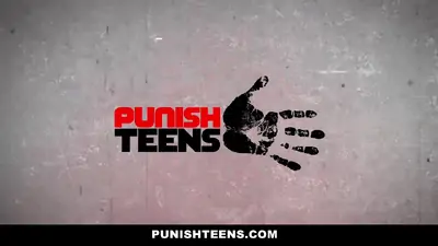 Punishteens latina throatfucked for