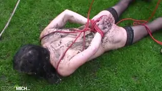 German fetish dominatrix is punished outdoor of her master