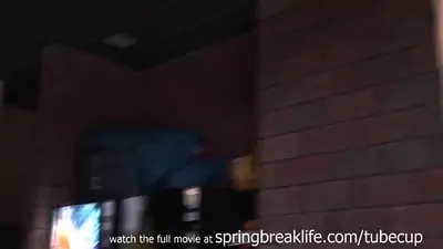 Springbreaklife video up the skirt masturbation