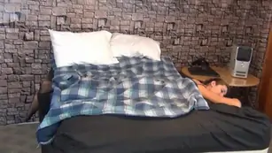 Blonde smells and licks nylon feet of friend