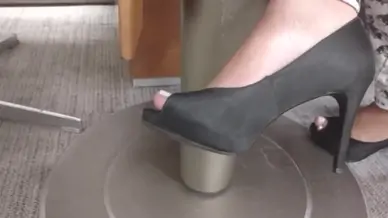 Candid heels and feet of magalie faceshoot 1