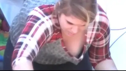 Big tits downblouse