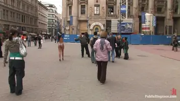 Tied up in the streets and fucked in a bar publicdisgrace