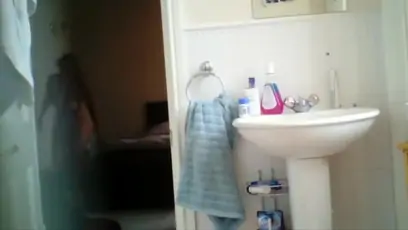 Soft bodied blonde bathroom