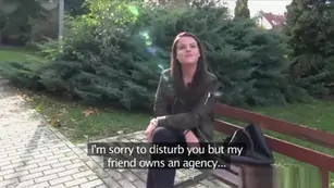 Sexy student 18 creampied outdoors